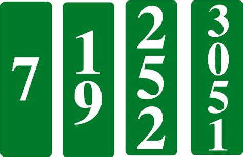 reflective metal house number signs